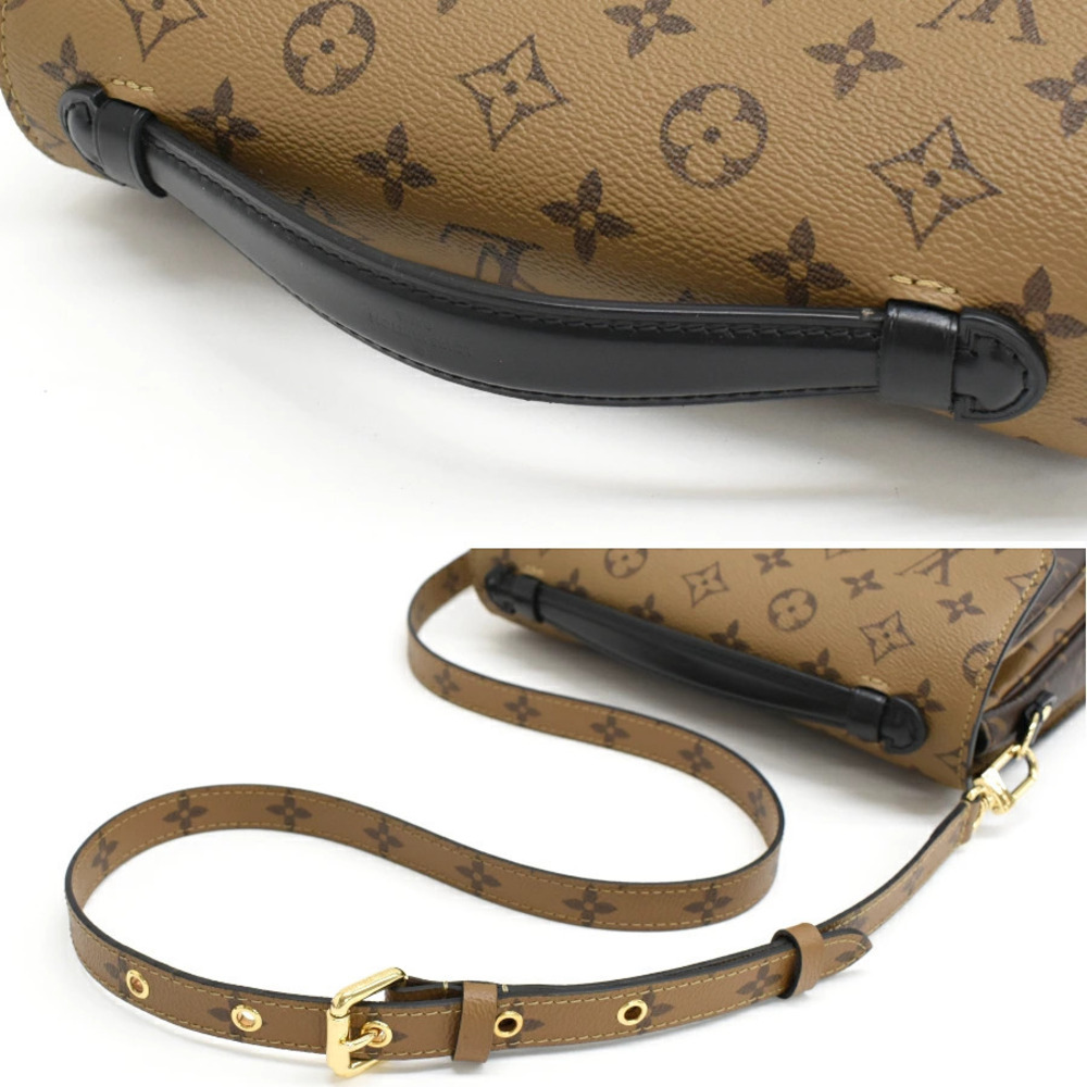 Louis Vuitton Monogram Metis Bag Reverse Handbag Pochette Shoulder Brown - Picture 7 of 8
